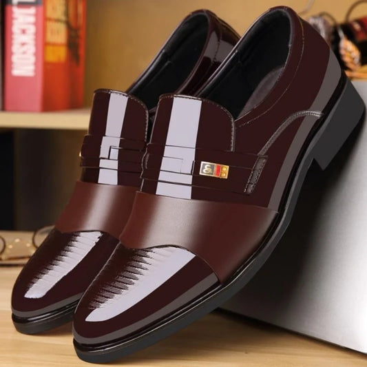 Fashion Business Dress Men Shoes Formal Slip on Dress Shoes Mens Oxfords Footwear High Quality Leather Shoes for Men Loafers