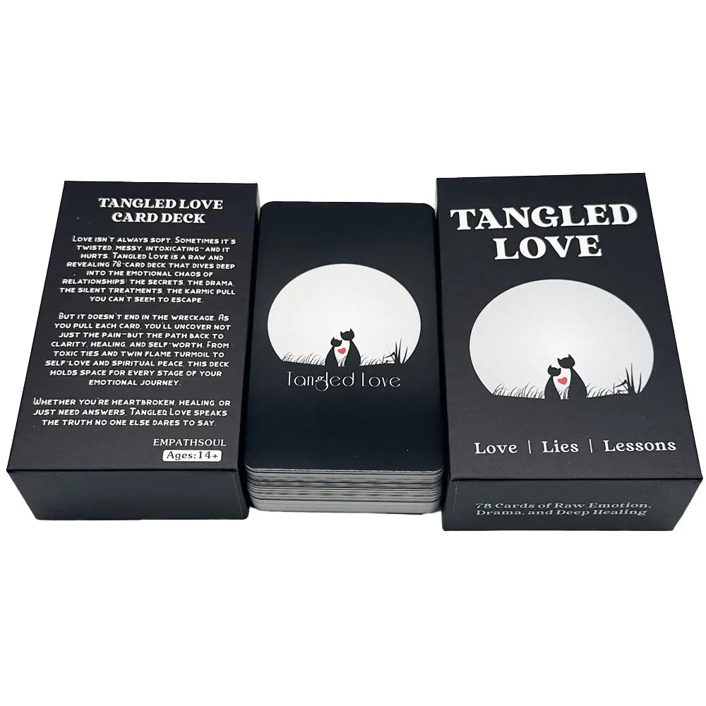 12x7cm Soul Heart ，Tangled Love Card Deck，78Pcs, No Manual Card Games Oracle