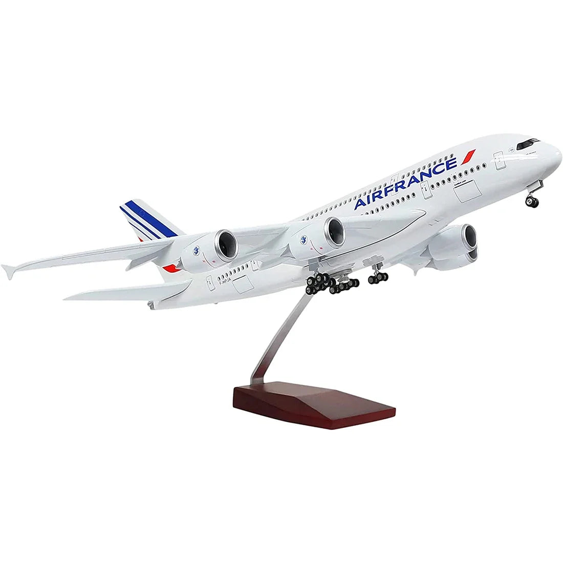 Airplane Airbus A380 Air France Plane 1:160 Scale Large Models Diecast Airplanes with LED Light for Collection or Gift Decor