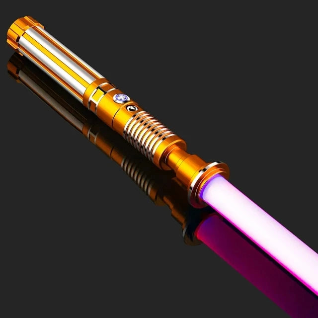 RGB Metal Lightsaber Dueling Smooth Swing Laser Sword Sabre De Luz 16 Color Changing 16 Sounds FOC Rave Weapon Flashing Toy