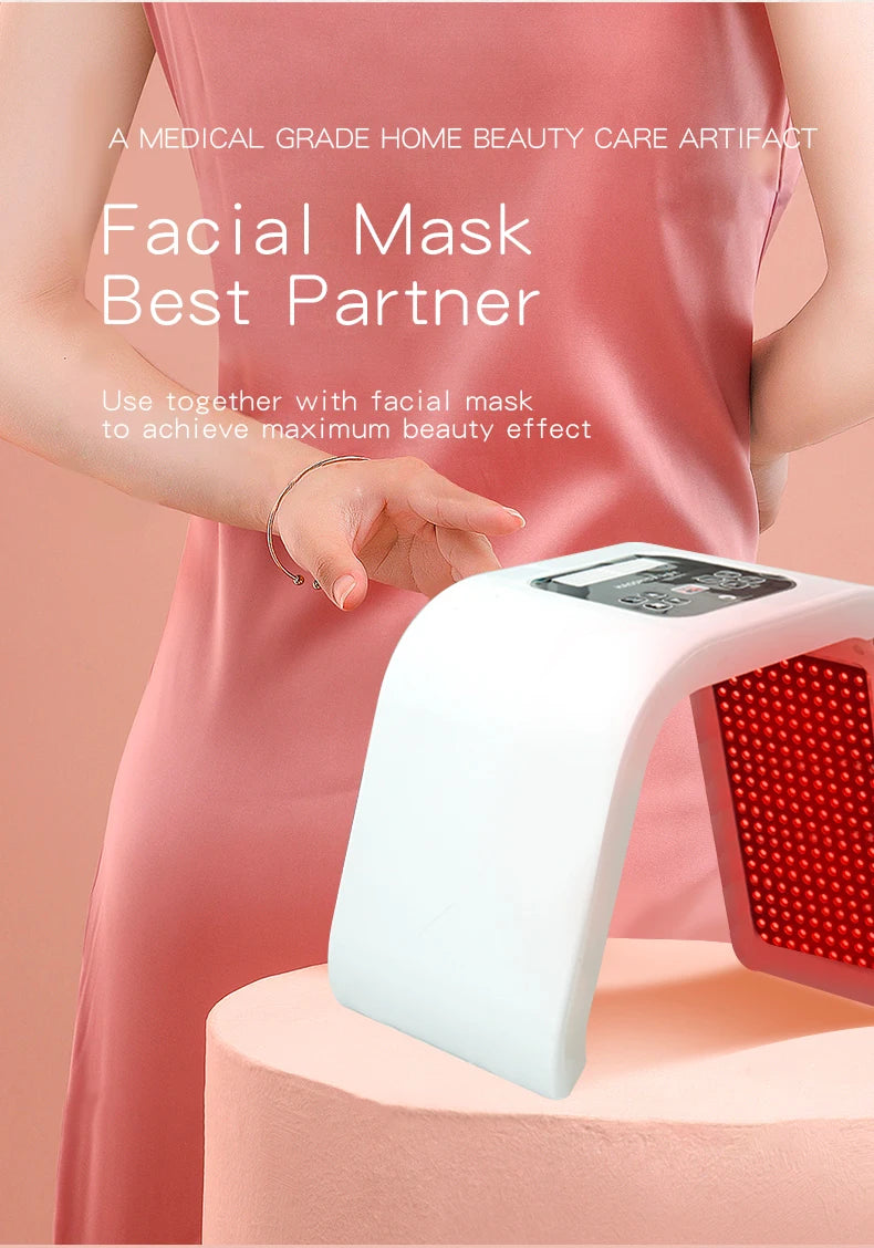 7 Colors Led Mask PDT LED Mask Light Therapy Skin Care Tools Beauty Health Facial Masks Red Light Therapy Wrinkle Remove Spa Us