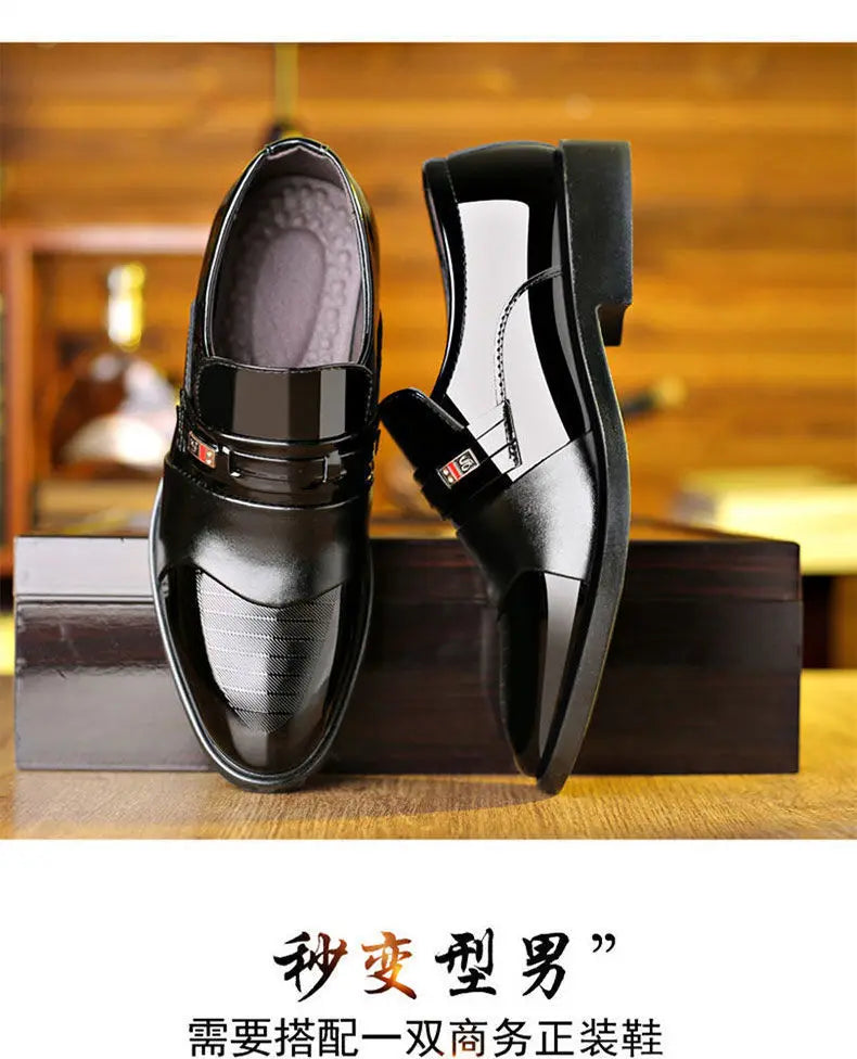 Fashion Business Dress Men Shoes Formal Slip on Dress Shoes Mens Oxfords Footwear High Quality Leather Shoes for Men Loafers