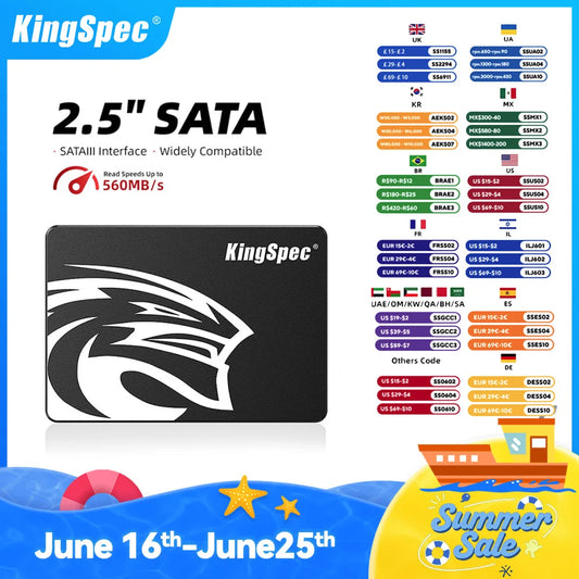 SSD Drive HDD 2.5 Hard Disk SSD 120GB 240GB 1TB 512GB 128GB 256GB HD SATA 4TB Disk Internal Hard Drive for Laptop PC KingSpec