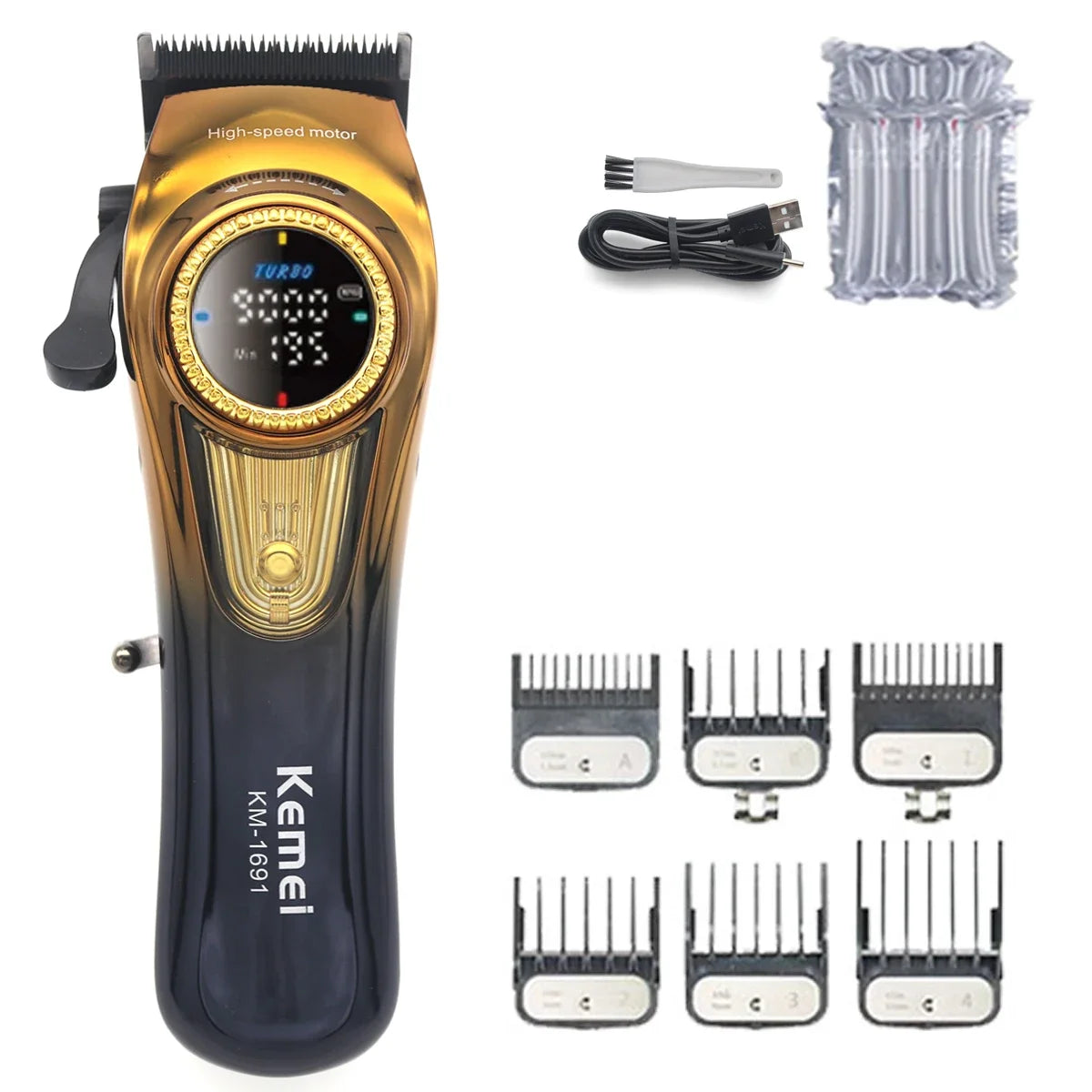 Kemei KM-1691 Baber Professional Hair Clipper Hair Cutting Machine  For Men Electric Hair Trimmer Men Gift 9000RPM 10W