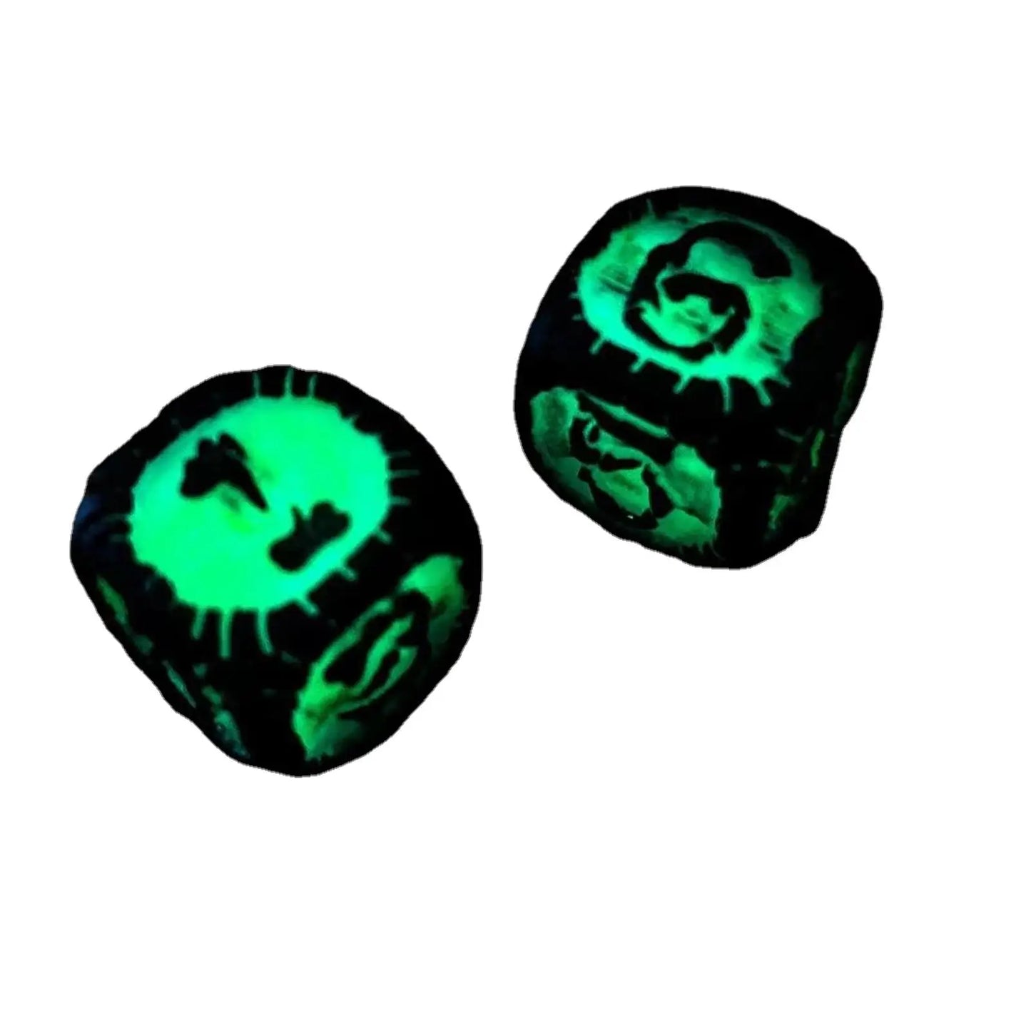 Luminous Retro Dice Halloween Luminous Retro Dice Luminous DND Dice Glowing In The Dark Role Playing Table Games Club Pub Party