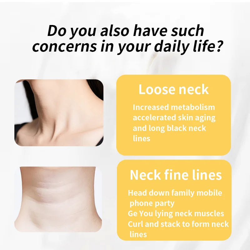 6PCS FONCE Black Truffle peptide Neck mask for neck care and anti-wrinkle cream to lift and firm the neck