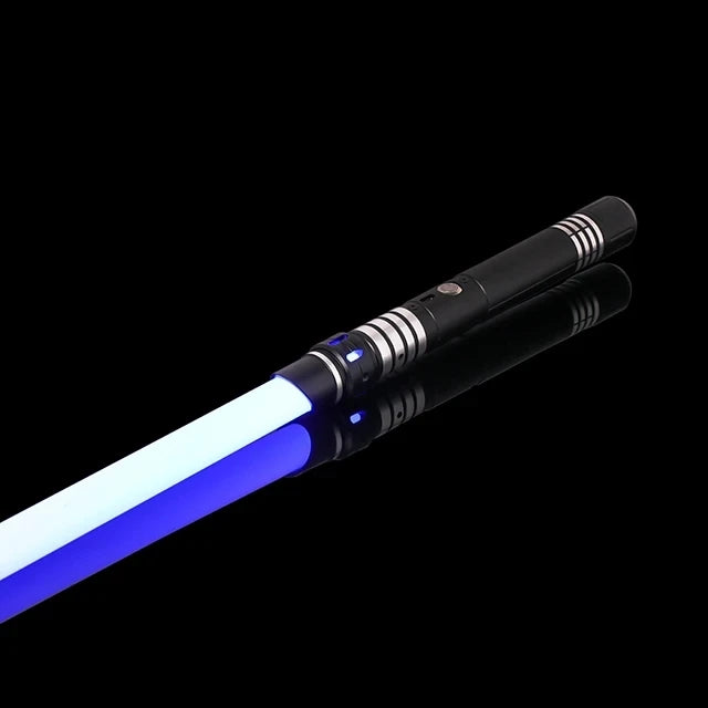 RGB Metal Lightsaber Dueling Smooth Swing Laser Sword Sabre De Luz 16 Color Changing 16 Sounds FOC Rave Weapon Flashing Toy