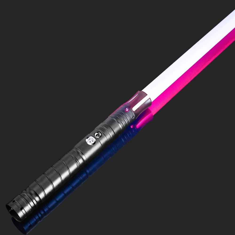 RGB Metal Lightsaber Dueling Smooth Swing Laser Sword Sabre De Luz 16 Color Changing 16 Sounds FOC Rave Weapon Flashing Toy