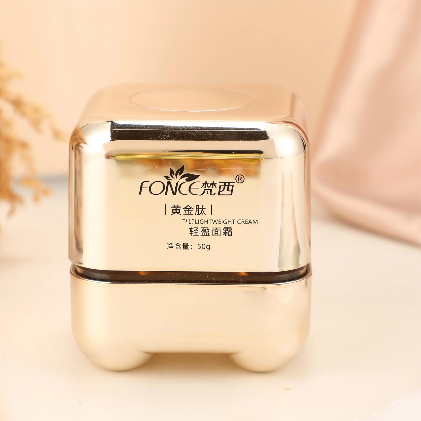FONCE Male Female Gold Peptide Moisturizing Face Cream Multiple Plant Essence Facial Care Refreshing 50g