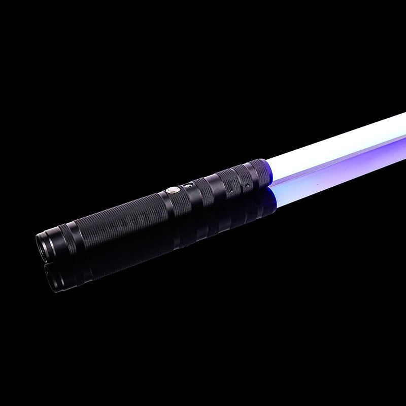 RGB Metal Lightsaber Dueling Smooth Swing Laser Sword Sabre De Luz 16 Color Changing 16 Sounds FOC Rave Weapon Flashing Toy