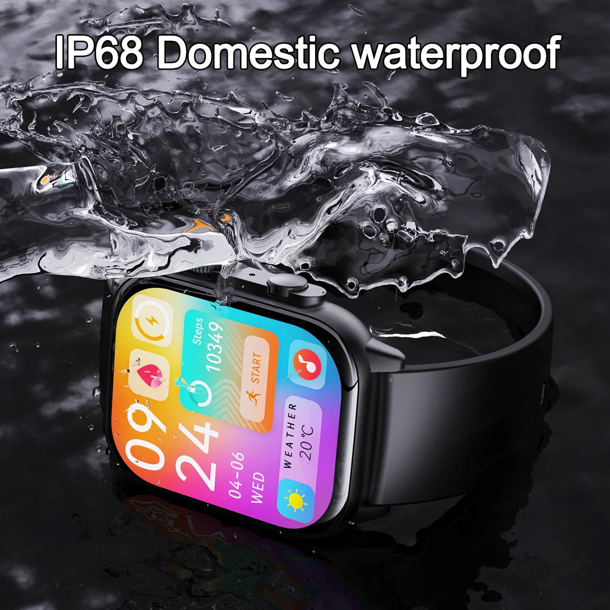 Smartwatch Men Women NFC AMOLED Screen Always Show Time Clock  Bluetooth Call IP68 Waterproof Smart Watch Sport Fitness Bracelet