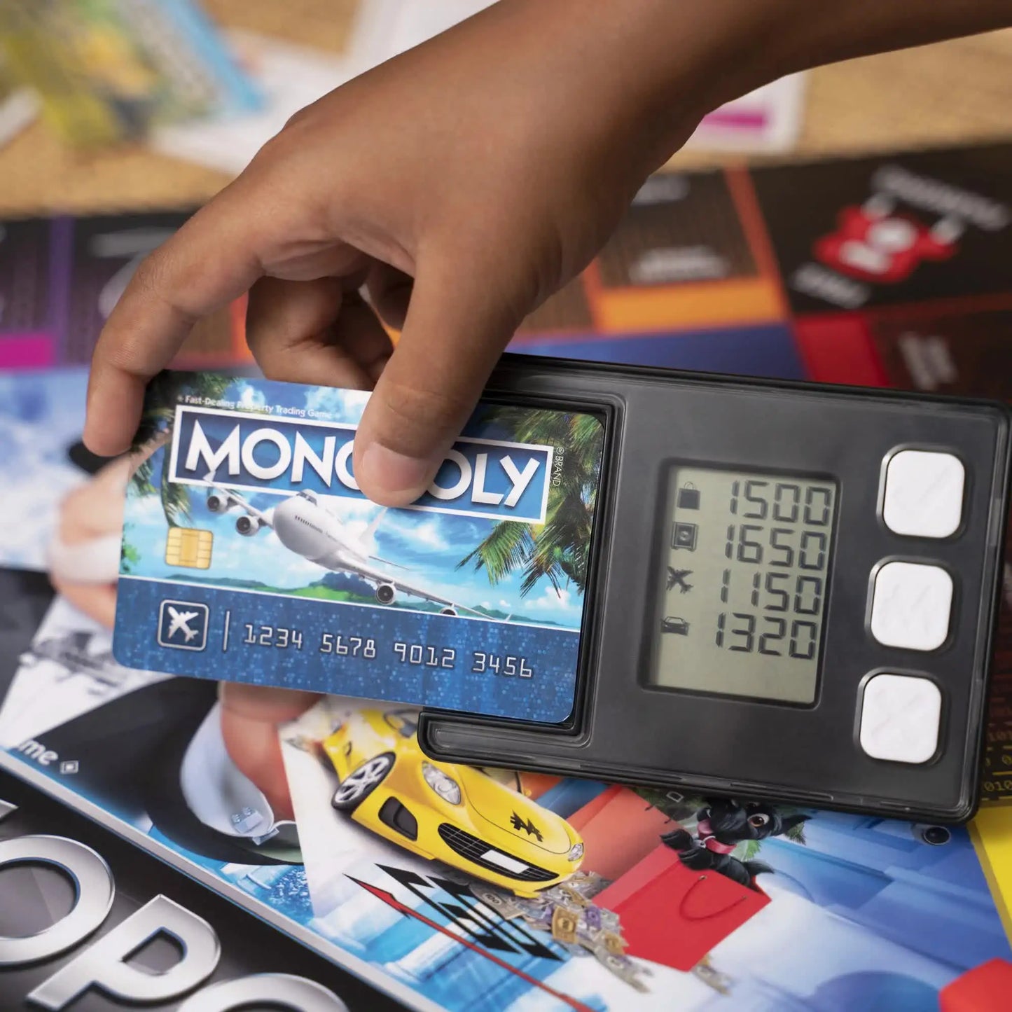 Hasbro Real Estate Tycoon Monopoly Super Electronic Bank Card Machine Monopoly Board Game Toys