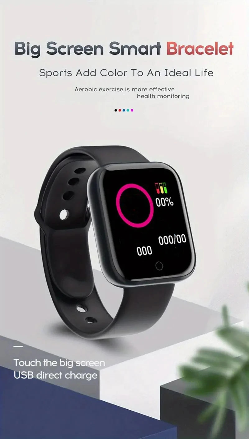 Smart Watches For Women Men Bluetooth Connect Phone Player Music Control Fitness Heart Rate Monitor Sport Bracelet Digital Y68