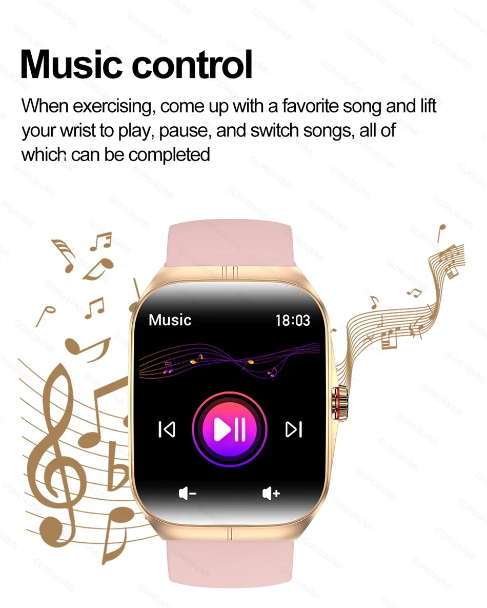 Smartwatch Men Women NFC AMOLED Screen Always Show Time Clock  Bluetooth Call IP68 Waterproof Smart Watch Sport Fitness Bracelet