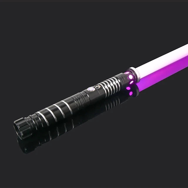 RGB Metal Lightsaber Dueling Smooth Swing Laser Sword Sabre De Luz 16 Color Changing 16 Sounds FOC Rave Weapon Flashing Toy