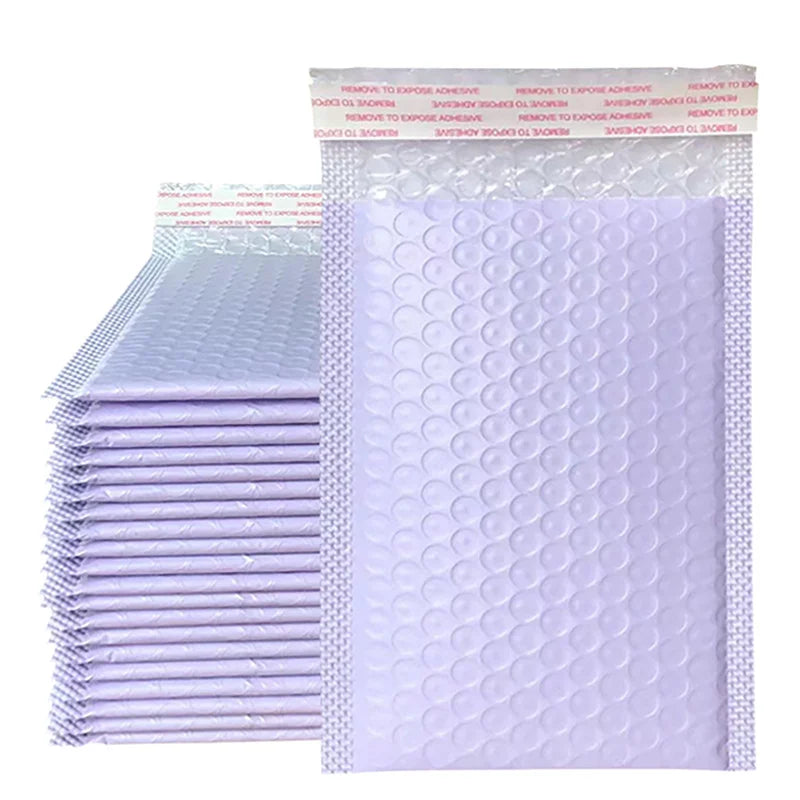 50PCS Purple Bubble Mailers Bubble Padded Mailing Envelopes Mailer Poly for Packaging Self Seal Shipping Bag Bubble Padding