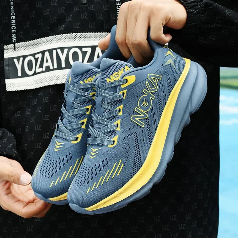 Marathon Sports Running Shoes Men Breathable Lightweight Sneakers Comfortable Athletic Nonskid Leisure Outdoor Sneakers for Men