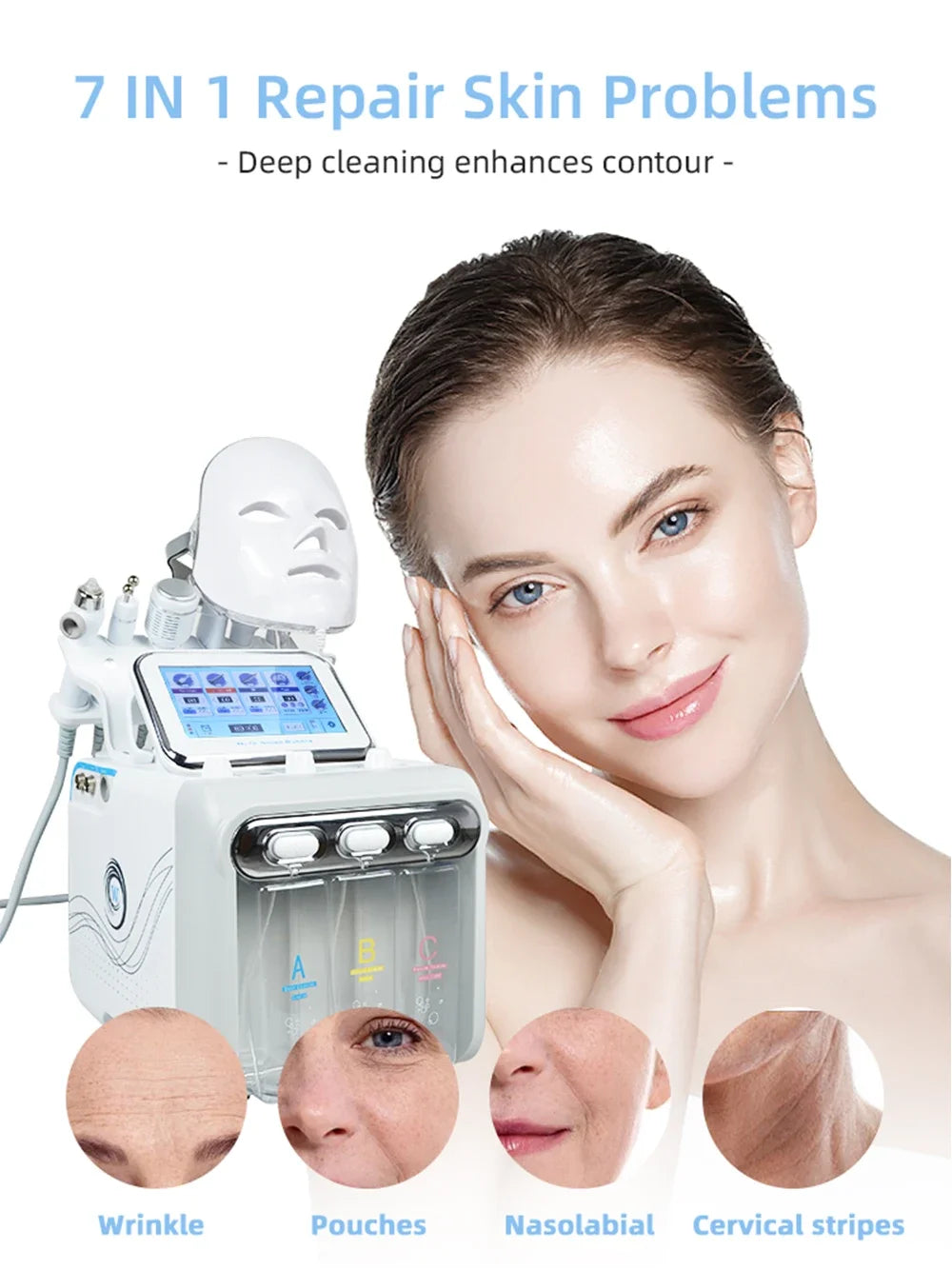 Missheart Professional Beauty Facial Machine  Hydra Aqua Deep Cleaning Skin Care Device（ EU /UK /US Fast Shipping）