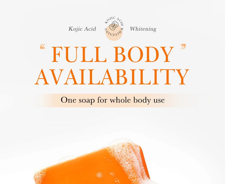 1/2pcs SADOER Kojic Acid Facial Soap Face Wash Foam Facial Cleanser Moisturizing Hydrating Oil Control Body Bathing Soap