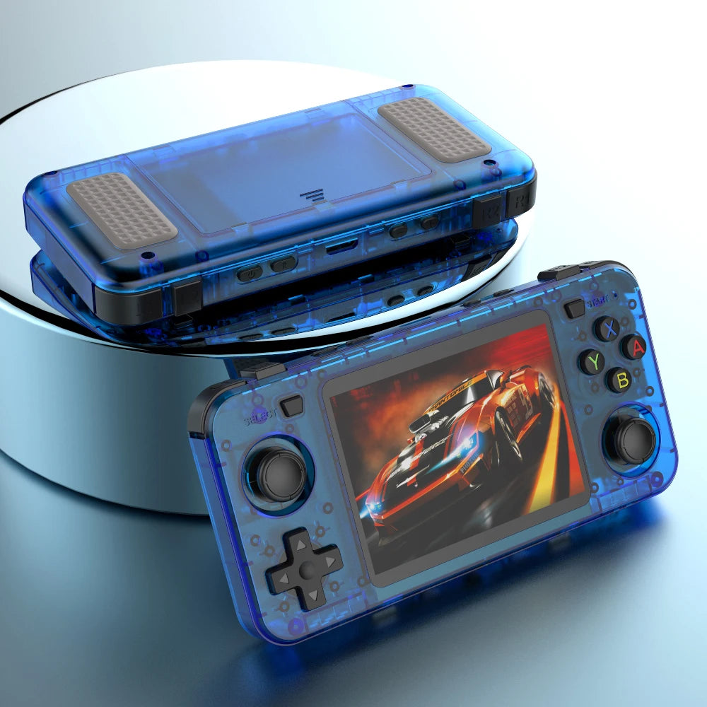 BOYHOM New R36H Handheld Game Console 3.5-inch IPS Screen Linux RK3326 Retro Video Games Player 3000 mAh 64G 10000+ Classic Game