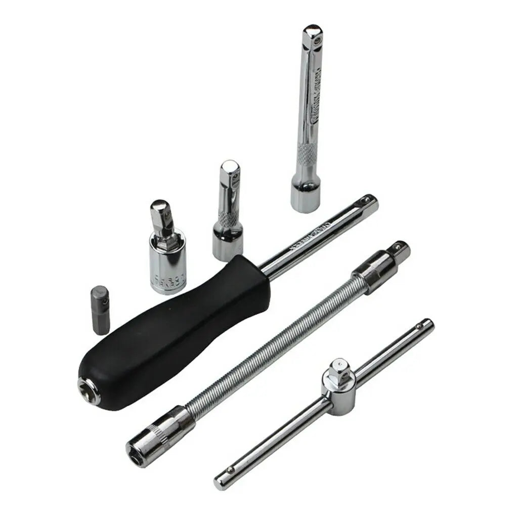 46pc 1/4 inch Drive Ratchet Socket Set Wrench Set with Sockets Metric Hex Bit Socket Set Repair Handing Tool Kits for Home Auto