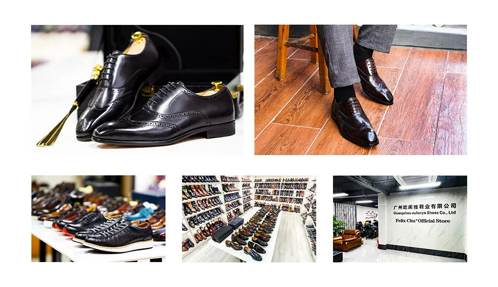 FELIX CHU Mens Penny Loafers Leather Shoes Genuine Leather Elegant Wedding Party Casual Dress Shoes Brown Black Shoes for Men