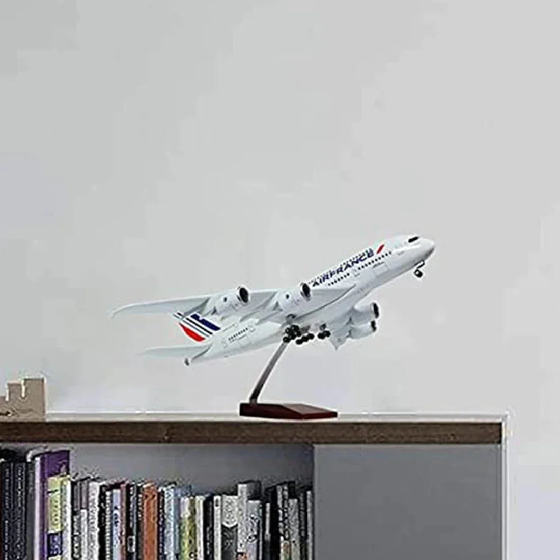 Airplane Airbus A380 Air France Plane 1:160 Scale Large Models Diecast Airplanes with LED Light for Collection or Gift Decor
