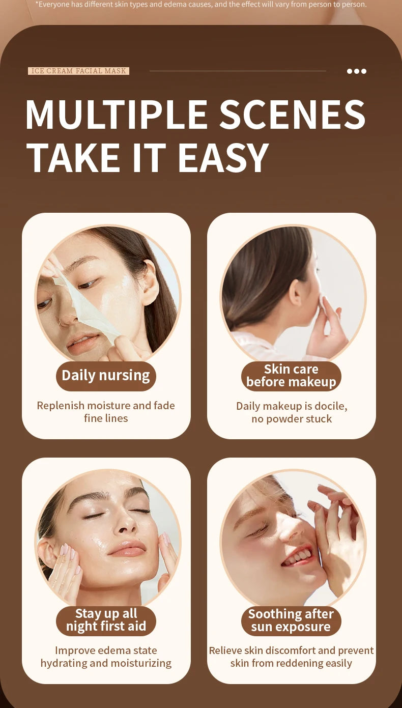 FONCE Iced Americano Face Mask  - Instant Refresh & Hydration (Perfect for Summer)