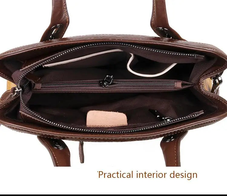 MOTAORA Vintage Women Shoulder Bags Genuine Leather Retro Ladies Handbags For Female Handmade Embossed Women's Bag 2025 Trend