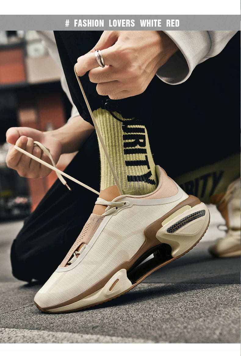2025 New Men Sports Breathable Lightweight Comfortable Athletic Nonskid Sneakers Daily Leisure Shopping Walking Marathon Shoes