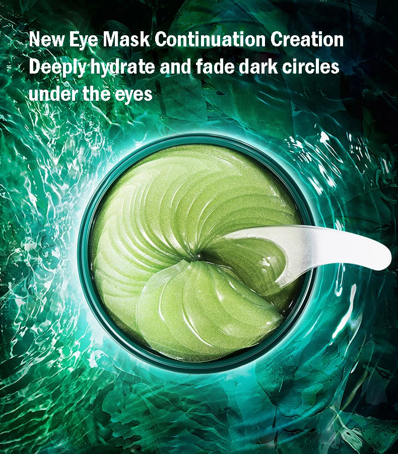 60pcs/box BIOAQUA Seaweed Crystal Collagen Eye Mask Anti Dark Circles Remove Eye Bags Moisturizing Eye Patches for Eye Skin Care