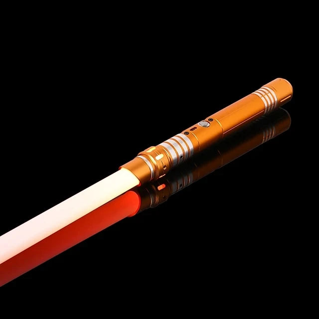 RGB Metal Lightsaber Dueling Smooth Swing Laser Sword Sabre De Luz 16 Color Changing 16 Sounds FOC Rave Weapon Flashing Toy