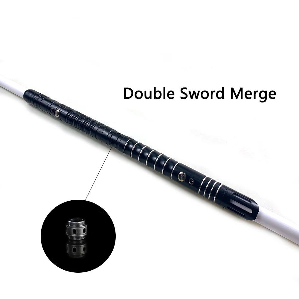 RGB Metal Lightsaber Dueling Smooth Swing Laser Sword Sabre De Luz 16 Color Changing 16 Sounds FOC Rave Weapon Flashing Toy