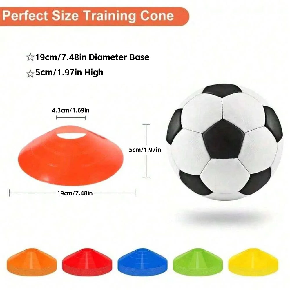 5/10/20/30pcs/Set For Storage Of Football Training Logo Discs with one net bag ,Training Footsteps Set, Logo Disc Set, Basketbal