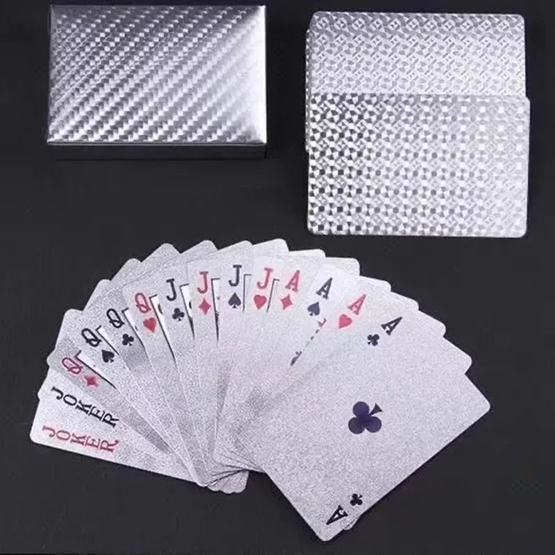Black Gold Playing Card Game Card Waterproof Creative Magic Tools Chessboard Game Props For Home Holiday Classic Party Game