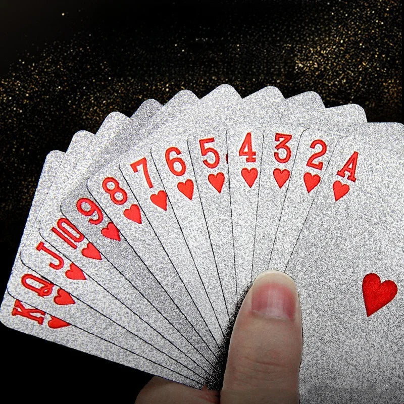 Black Gold Playing Card Game Card Waterproof Creative Magic Tools Chessboard Game Props For Home Holiday Classic Party Game