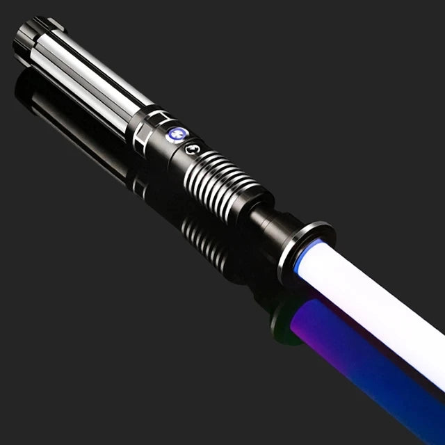 RGB Metal Lightsaber Dueling Smooth Swing Laser Sword Sabre De Luz 16 Color Changing 16 Sounds FOC Rave Weapon Flashing Toy