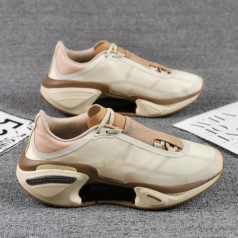2025 New Men Sports Breathable Lightweight Comfortable Athletic Nonskid Sneakers Daily Leisure Shopping Walking Marathon Shoes