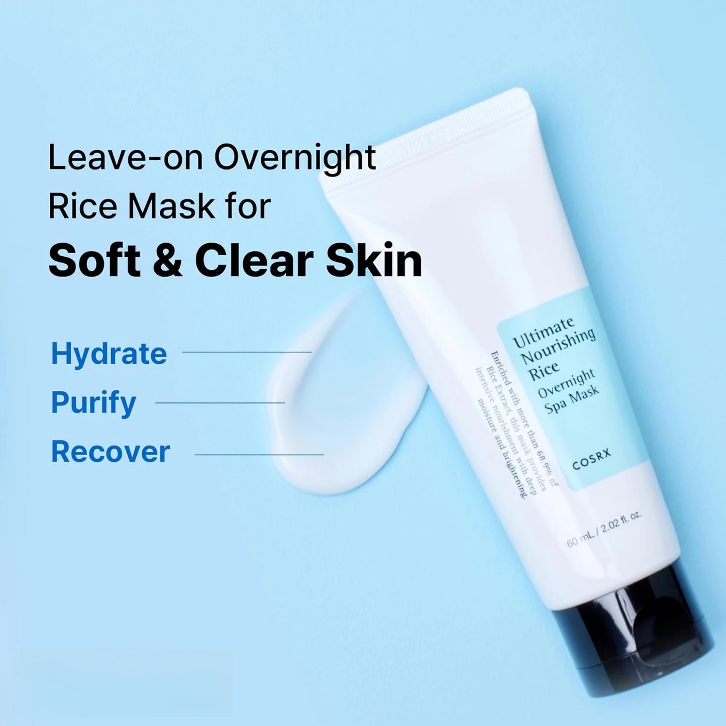 COSRX Ultimate Nourishing Rice Overnight Spa Mask 60ml