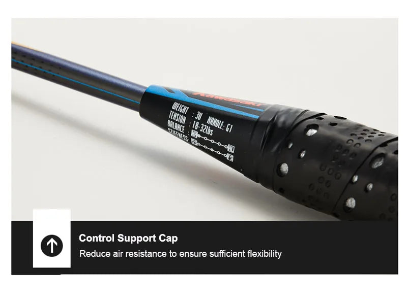 Kawasaki KING K9 4U Badminton Racket Professional T-Join Power All-around Speed&Attack Kawasaki Badminton Racket