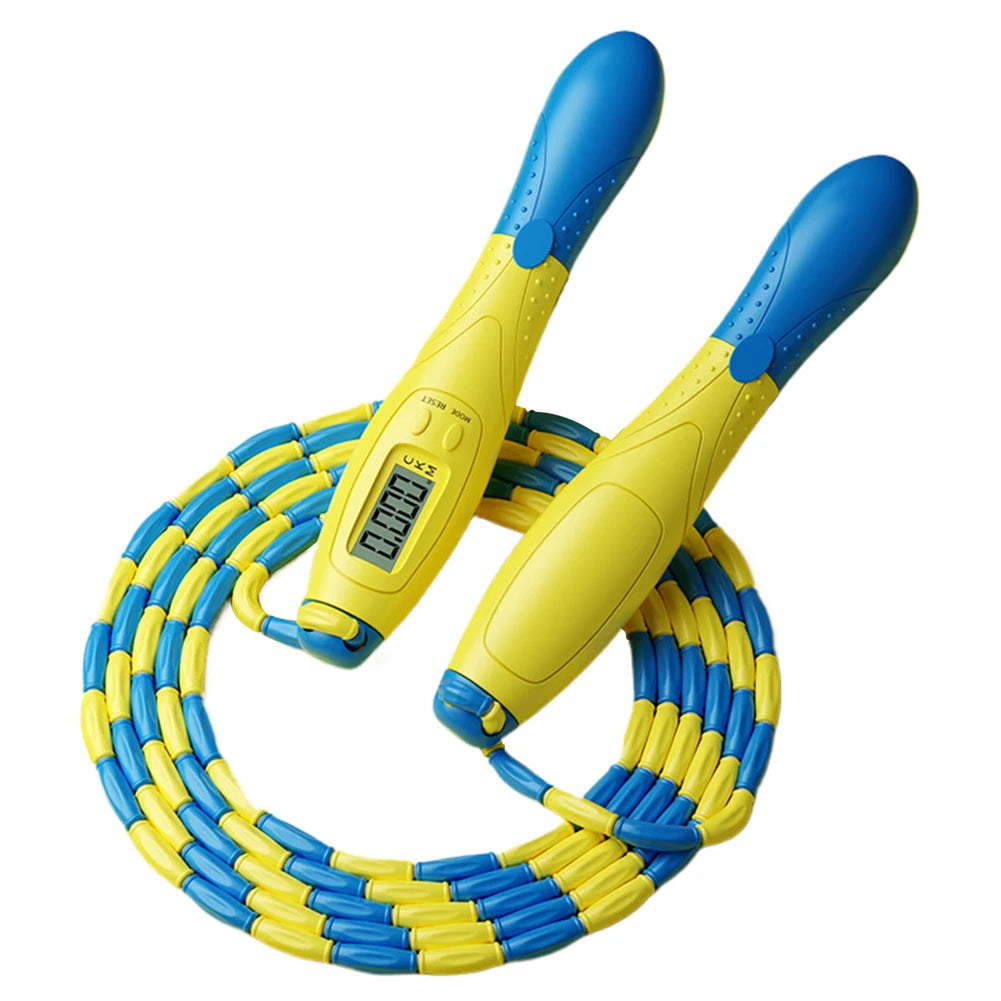 Beaded Jump Rope Skipping Rope Adjustable Length Plastic Segmented Jump Rope Soft Beaded Skipping Rope for Kids Adults