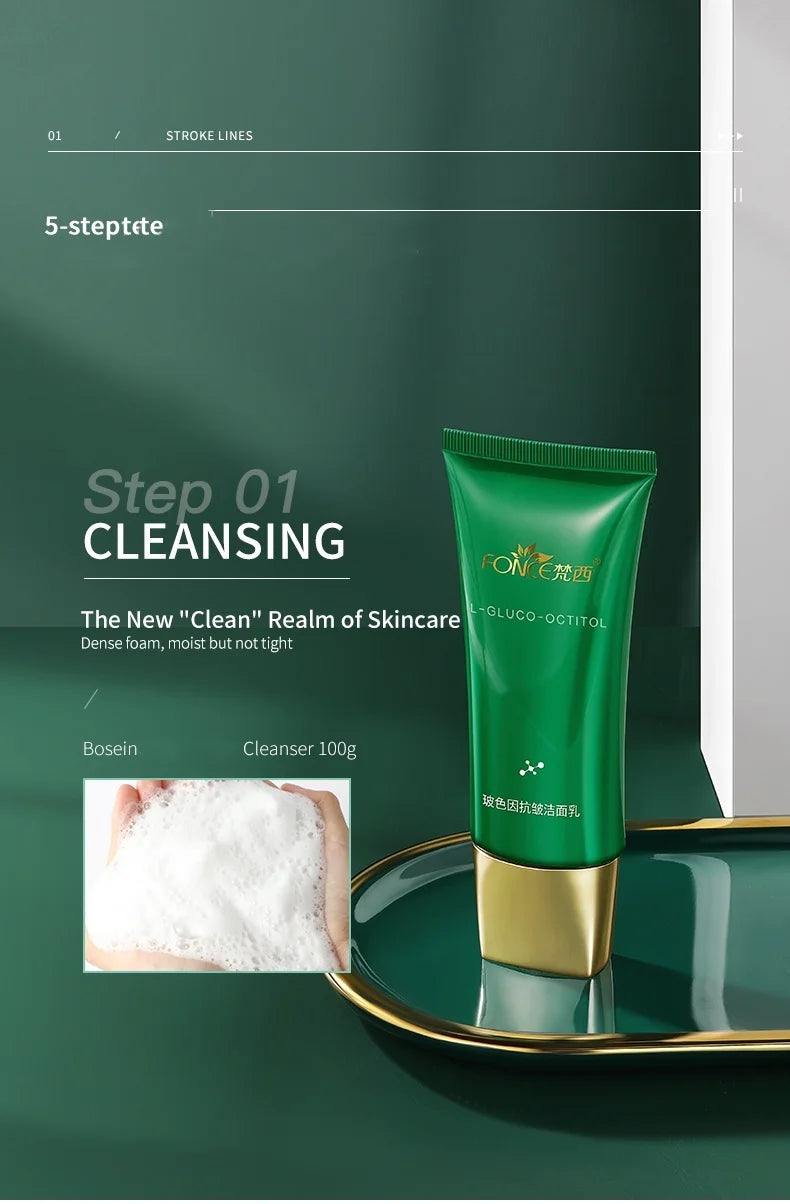 Five Piece FONCE Bose Skin Care Set Face Essence Moisturizing Korean Face Set，all-in-one skin lotion