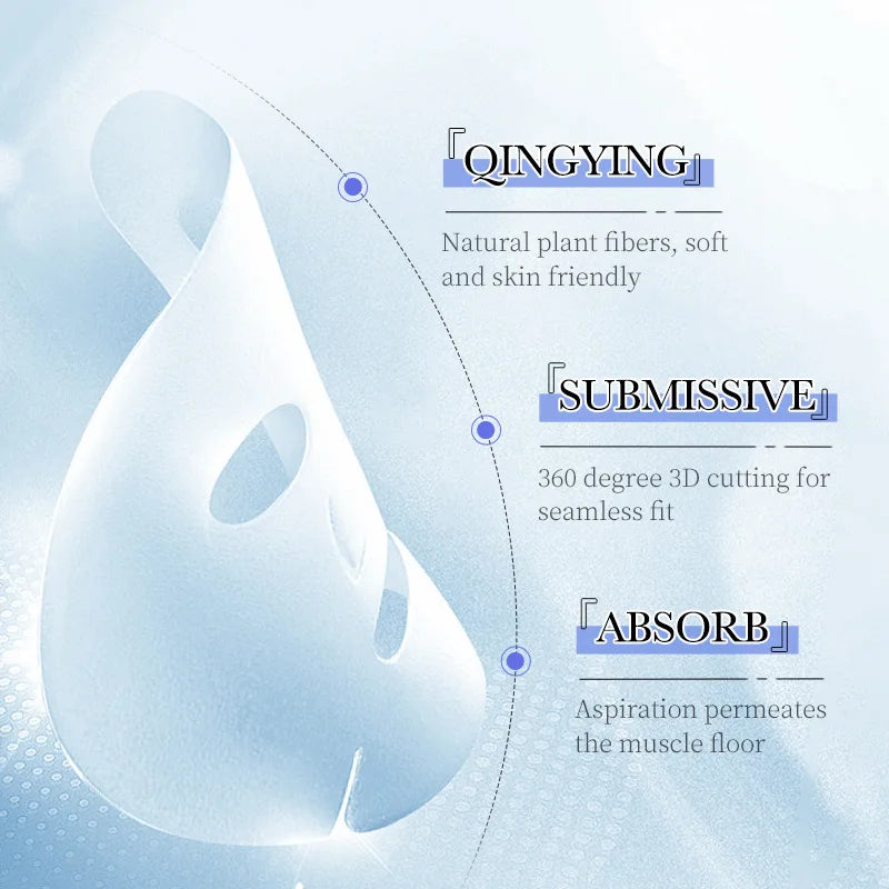 SADOER Hyaluronic Acid Facial Masks Face skincare Anti-aging Hydrating Moisturizing Anti Wrinkles Face Mask Skin Care Products
