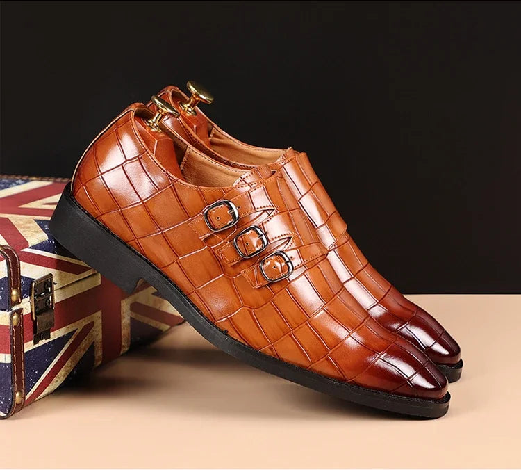 Slip on Dress Shoes Men Oxfords Fashion Business Office Men's Shoes Classic Luxury Leather Male Suits Shoes Italian Wedding Shoe