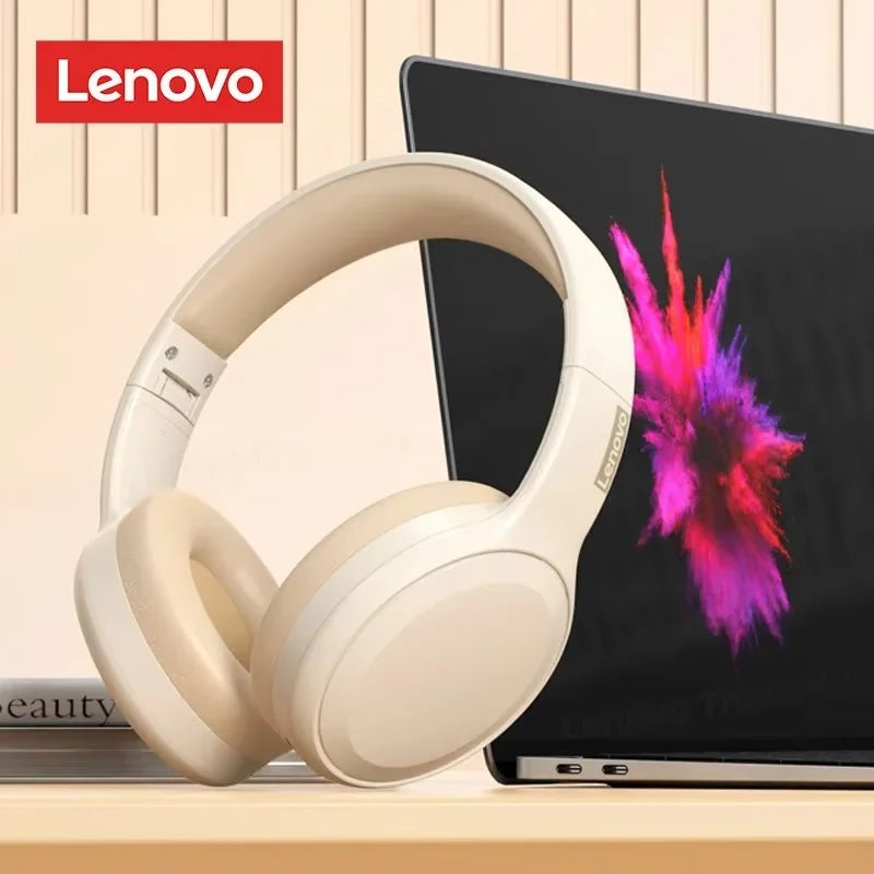 Choice Lenovo TH30 Wireless Bluetooth 5.3 Headphone Sport With Mic Music Headset Foldable Low Latency Gaming Earphone For Xiaomi
