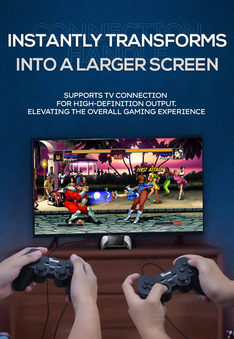 NEW Project X Portable Pocket Video Game Console 128G 40000+ Games 4.3” IPS Screen Support PS1 Retro Gaming Dual Speaker Stereo