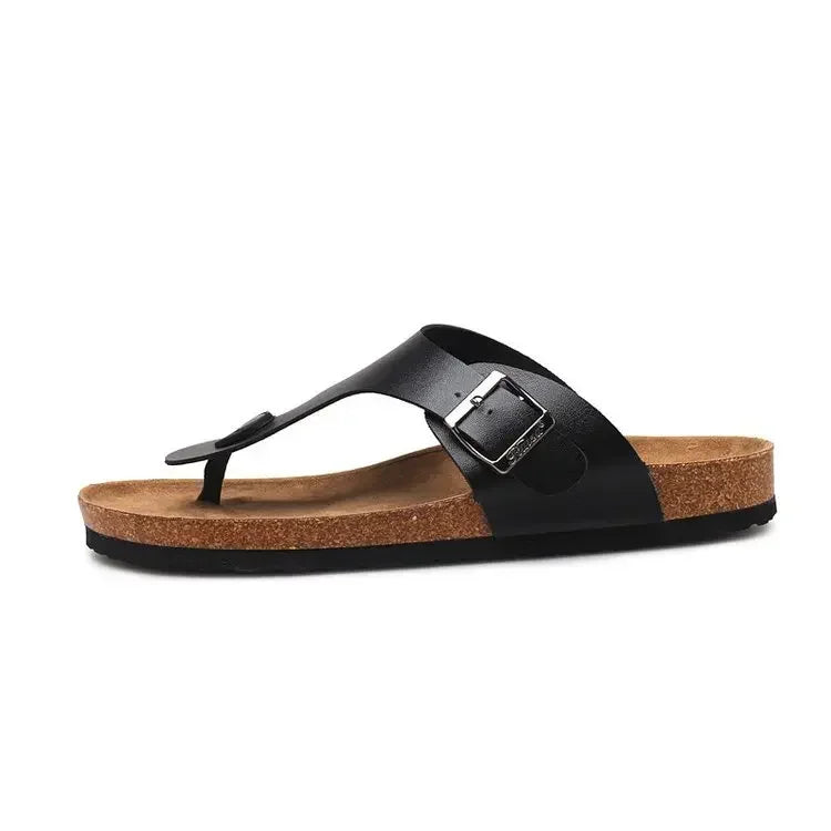 2025 Summer Women Cork Slippers Outdoor Flip Flops Sandals Slippers Women Couple Beach Sandals for Women Shoes for Women