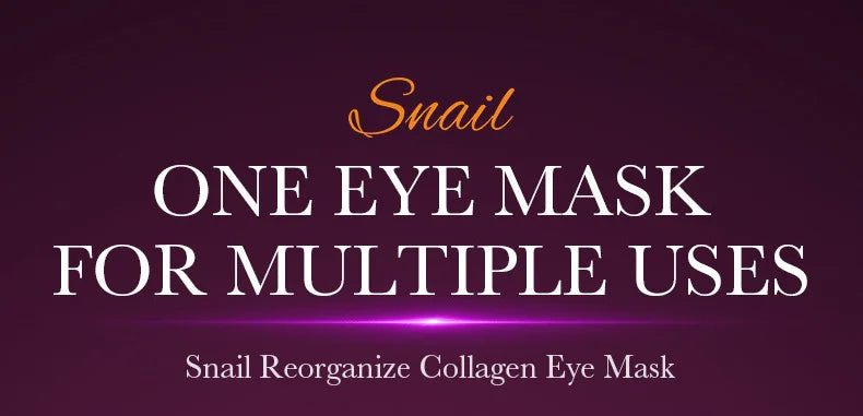 60pcs SADOER Snail Collagen Eye Mask Anti Dark Circles Eyes Bags Moisturizing Firming Eye Patches Beauty Eyes Skin Care Products