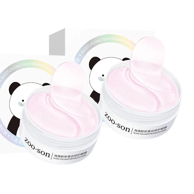 60pcs/box BIOAQUA Seaweed Crystal Collagen Eye Mask Anti Dark Circles Remove Eye Bags Moisturizing Eye Patches for Eye Skin Care