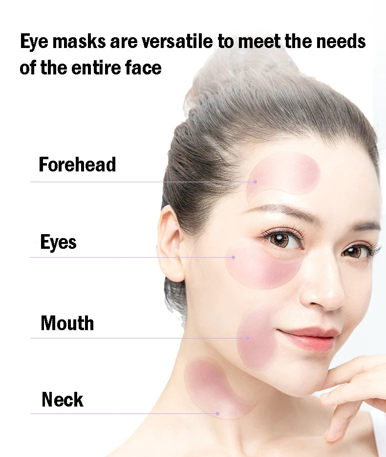 60pcs/box BIOAQUA Seaweed Crystal Collagen Eye Mask Anti Dark Circles Remove Eye Bags Moisturizing Eye Patches for Eye Skin Care